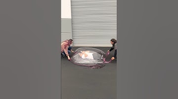 Successful Human Slime Bubble! 😲 #slimebubble #shorts