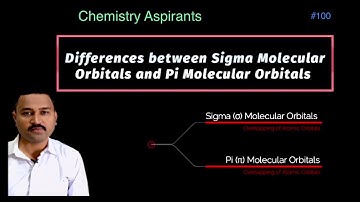 Differences Between The Sigma Molecular Orbitals And Pi Molecular Orbitals @ChemistryAspirants