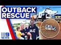 Rescue mission to save family stranded in SA outback | 9 News Australia