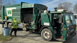 Ex Veolia WM Mack LEU McNeilus MSL Garbage Truck with a Unique Tipper