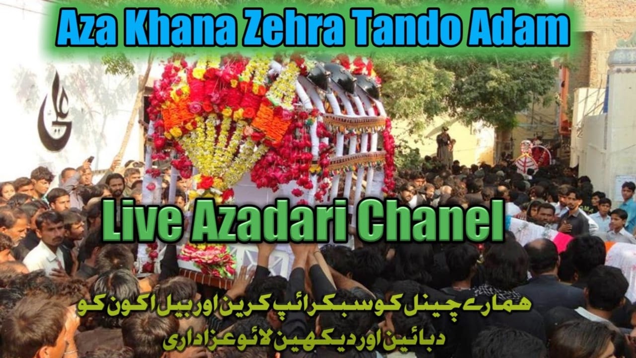 Aza Khana E Zahra S.A Tando Adam live 13 safar 2025