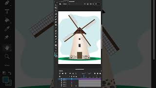 Windmill Rotation in Adobe Animate #adobetutorial #adobeanimate #animate