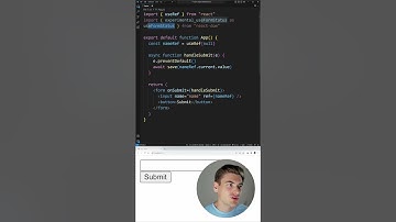 New useFormStatus React Hook