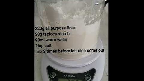 Fresh udon making with Phillip pasta machine