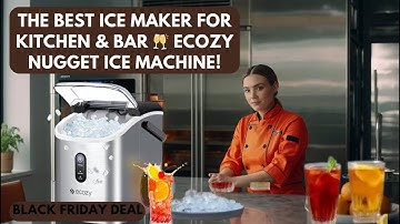 The BEST Ice Maker for Kitchen & Bar 🥂 ecozy Nugget Ice Machine!
