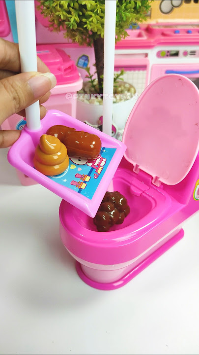 Kitchen Toilet Cleaning Set Toys, Satisfying With Unboxing ASMR Videos