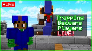 🔴 Trolling Bedwars Players with Viral Block Traps LIVE! PT 4