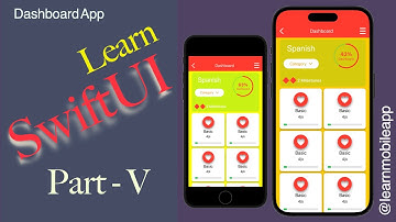 Learn ios app development with SwiftUI | Dashboard Screen | Part - V | Learn SwiftUI