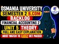 FA-2 UNIT-5 THEORY | Degree semester-2 backlog Financial Accounting-2 Unit-5 full explanation💯