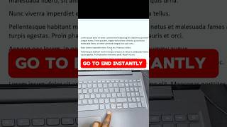 Jump to End of Document Fast! (CTRL + End) #shorts #viralshorts #wordtips #keyboardshortcuts