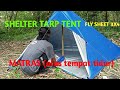 BUSHCRAFT || CARA MEMBUAT SHELTER || TARP TENT || FLY SHEET 3X4