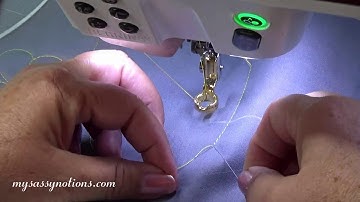 Pulling and Burying Bobbin Threads for Free Motion Quilting