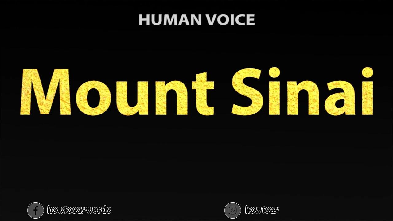 How To Pronounce Mount Sinai YouTube how-to-pronounce-mount-sinai-youtube