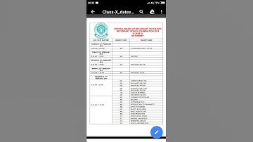 CBSE 2018-19 CLASS 10 and 12 DATESHEET.