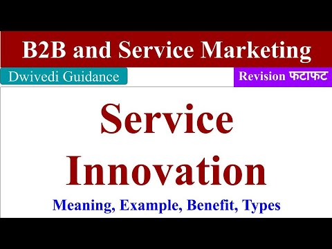 service innovation, type of service innovation, Service Innovation and design, b2b service