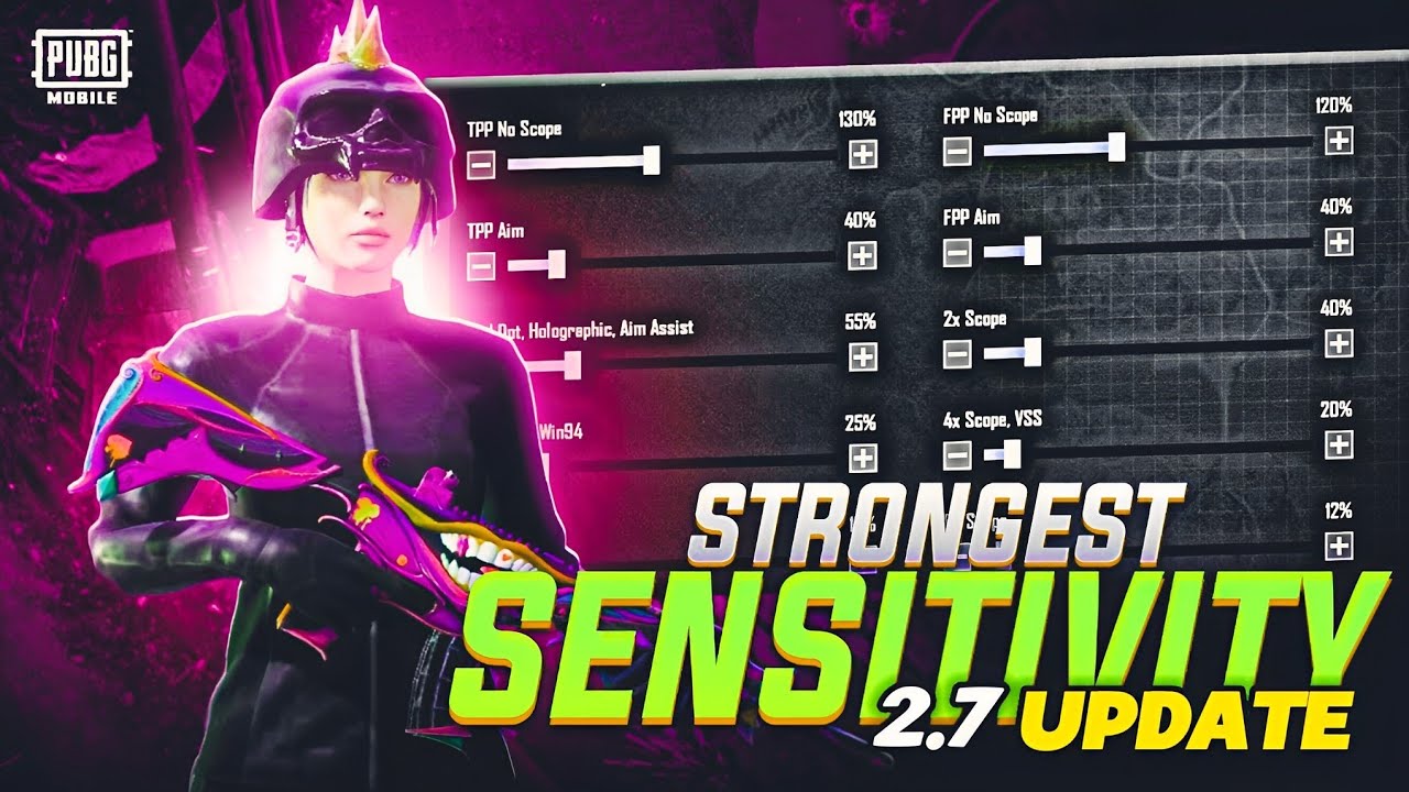 UPDATE 2.7 🔥 Best Sensitivity settings for Pubg Mobile | Perfect ...