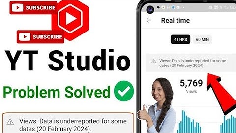 views data is underreported for some dates (20 February 2024) |  yt studio problem solved #solution