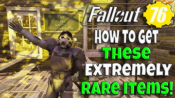 How To Get These EXTREMELY RARE ITEMS In Fallout 76!