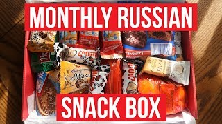 Russian snack box unboxing! (Malinka Box)