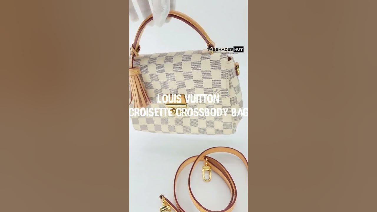 Louis Vuitton Croisette Crossbody Bag in Damier Ebene-TheShadesHut