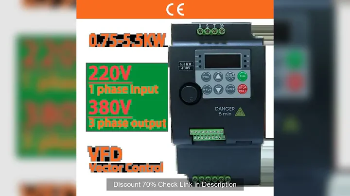 Input 220V to Output 380V VFD Variable Frequency Drive Converter Inverter 0.75/1.5/2.2/3.7/4/5.5 KW