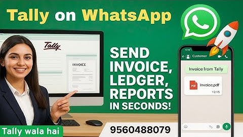 WhatsApp Integration for Tally | Send Invoice, Ledger & Reports Instantly-Tally Wala Hai Nehru Place