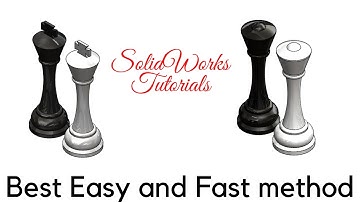 Designing #Chess Pieces (Part-3) || #King & #Queen || SolidWorks Tutorials #design #cad #solidworks