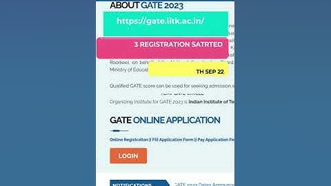 GATE REGISTRATION STARTED_APPLY NOW #shorts #gate #geomaticsengineering
