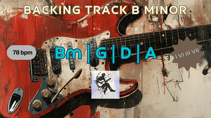 Rock Pop Backing Track in B Minor | Bm G D A  | 78 bpm #guitarbackingtrack #guitarcover