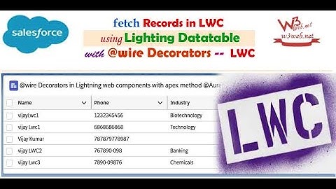 Retrieving data from Account using @wire Decorators in Lightning web Components with apex method LWC