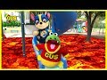 The Floor is Lava Challenge Pretend Play with Paw Patrol and Gus the Gummy Gator!