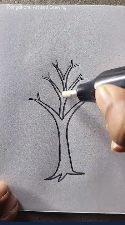 #tree #drawing #technique #shortsvideo #creativeart