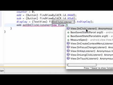 Android Application Development Tutorial   9   Set up a Button with OnClickListener