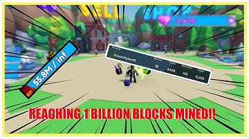 Roblox Mining simulator 2 | REACHING 1BILLION BLOCKS MINED!!