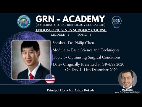 ‘GRN-ACADEMY' - ESS, Module 1 - Topic 5 - Optimising Surgical Conditions  - Dr. Philip Chen