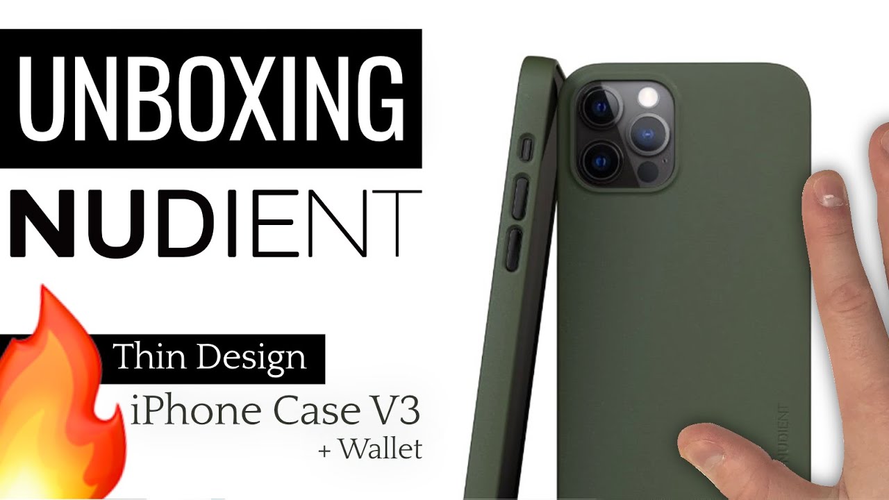 Unboxing Nudient v3 Magnetic Case for iPhone 12 Pro + Magnetic Wallet |  Slim/Thin Cases for iPhones - YouTube