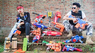 SEAL X Nerf War : Couple SEAL X Warriors Nerf Guns Fight Dr Lee Crazy Crooks Steal Weapons