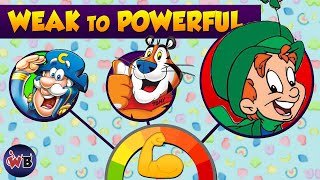 Cereal Mascots: Weak to Powerful