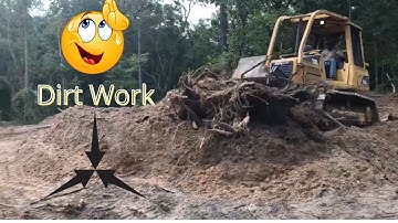 Clearing Land With A Dozer.