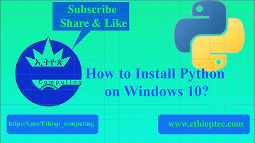 How to install Python on windows. ፓይቶን እንዴት እንጭናለን?#amharic #ethiop #computing