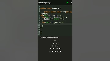 Simple Pyramid Pattern In Java | #java #javapattern