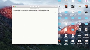 How to add and write Urdu Language in MAC