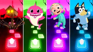 Spider House Head 🆚 Baby Shark 🆚 Cocomelon 🆚 Bluey Bingo. 🎶 Who Is Best?