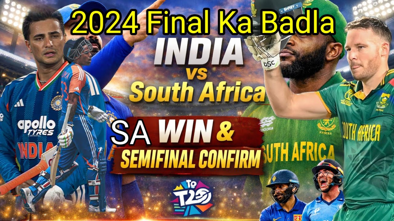 2024 WC Final ka Badla! 🔥 SA Beat IND | IND vs SA Super 8 T20 WC 2026