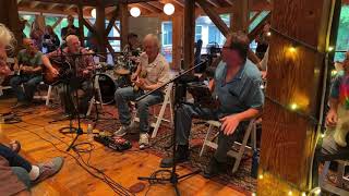 Campers and Artists jam at Camp Cripple Creek