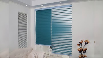 Mành ngang Triple Modero, rèm cầu vồng hai lớp