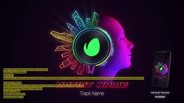 Neon Audio Visualiser | After Effects Template | VideoHive 26541422
