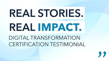 Digital Transformation certifiation - Sanna