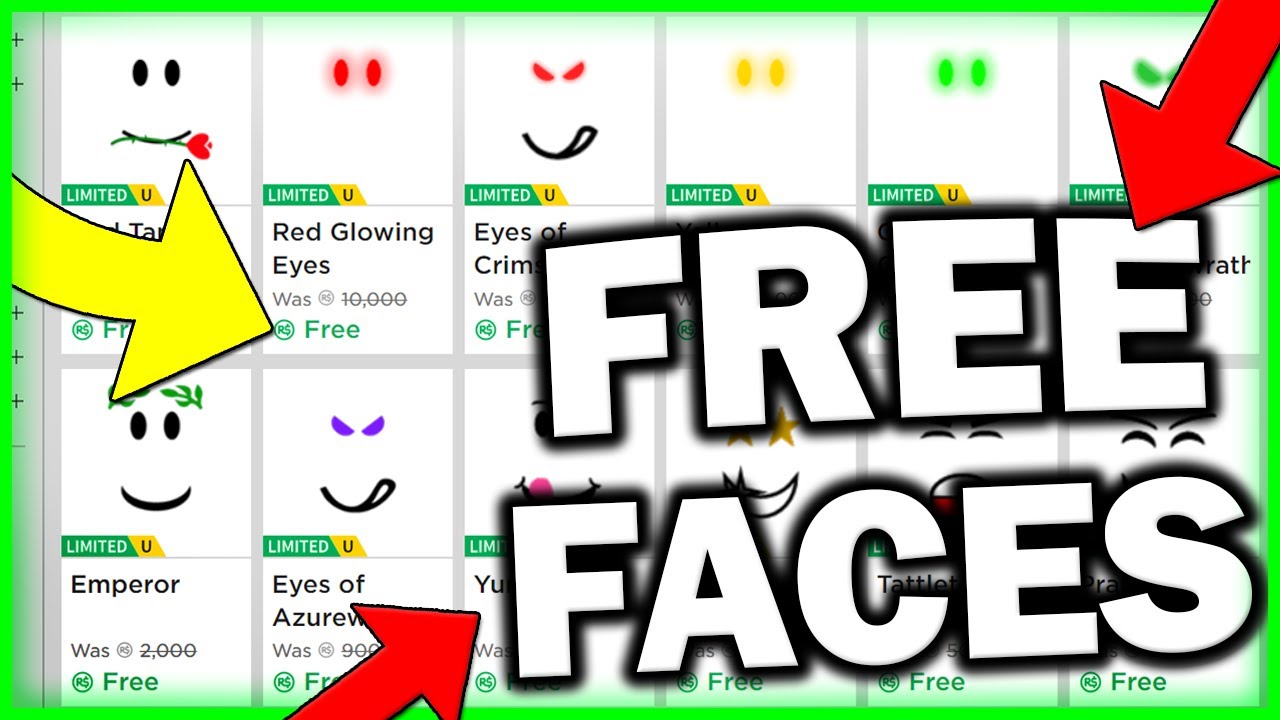 Roblox Free Faces How To Get Free Face On Roblox 2019 Youtube - roblox codes for crying face