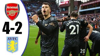 Arsenal vs Aston Villa 4-2 - Highlights \& All Goals In 2023 HD